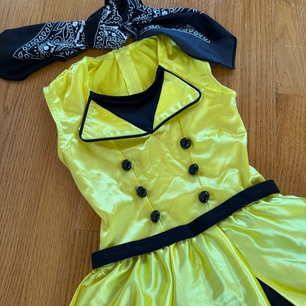 Yellow & Black Dance Costume | Girls Size 6/7